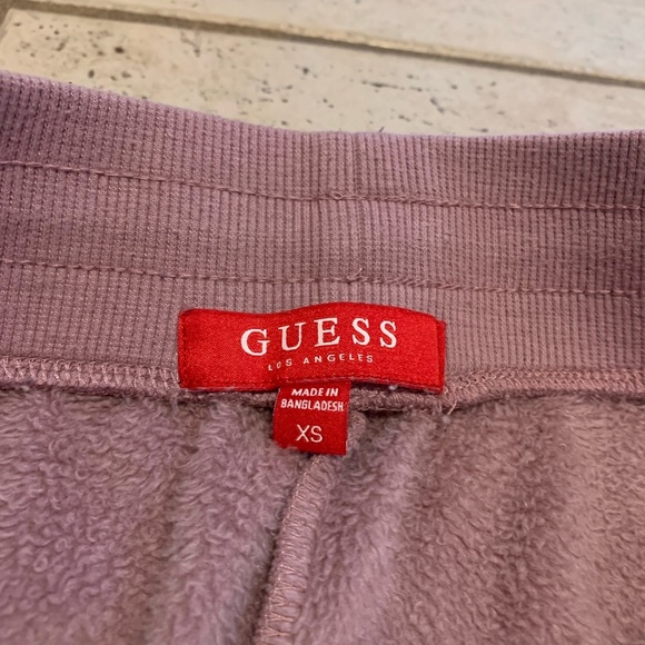 GUESS Los Angeles Mauve Joggers with Metallic Stripes - Size XS - Picture 3 of 7